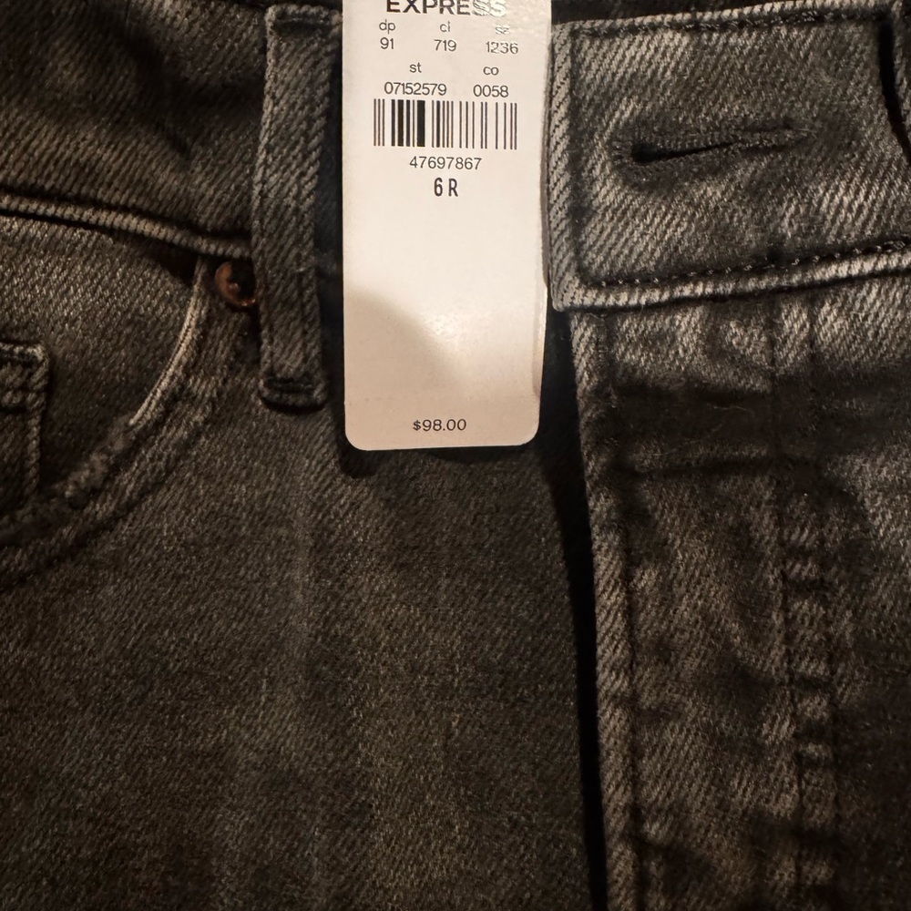 Express Charcoal Denim Pants